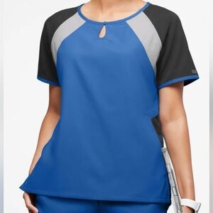 NWT Uniform Advantage Butter Soft Women's Size 2X Color Block Scrub Top